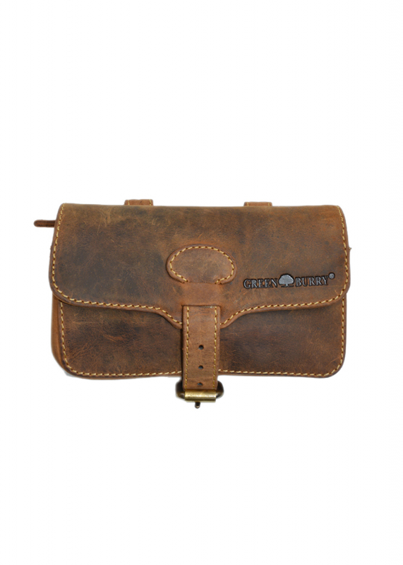 Vintage Military Gürteltasche XL Leder